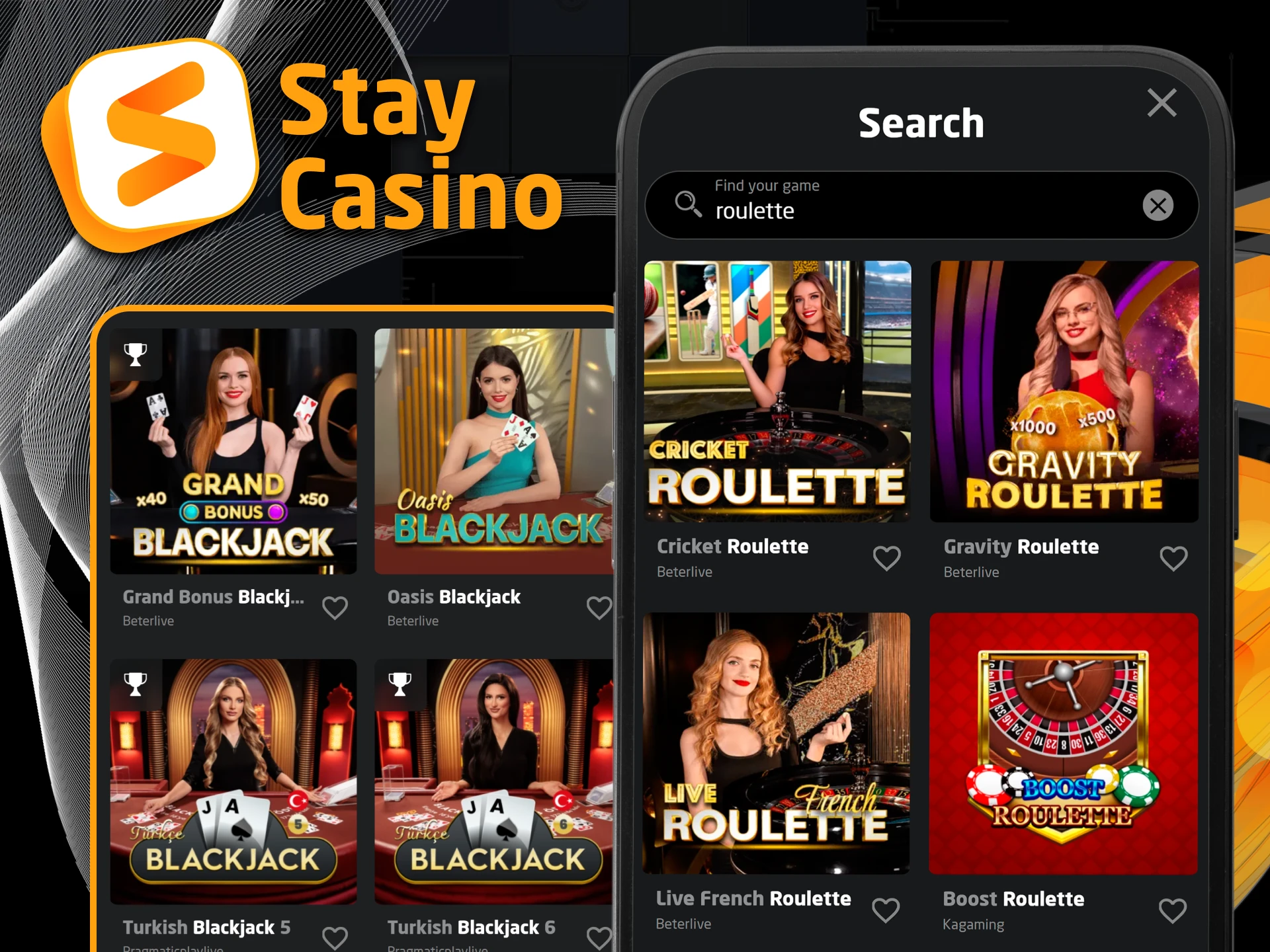 Stay Casino on a mobile phone